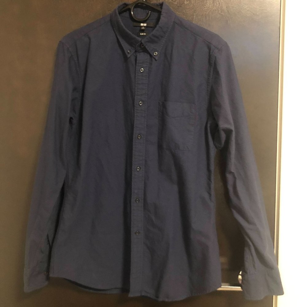Uniqlo OCBD Navy M